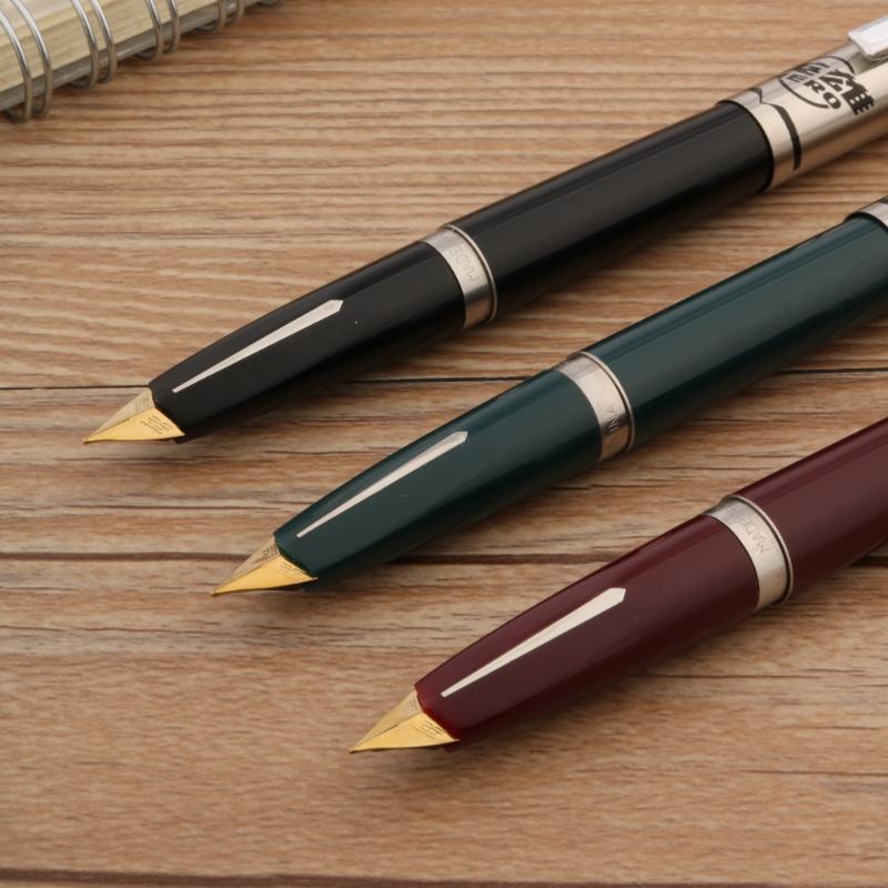 

Fountain Pens Brand HERO 240 Pen Retro Aircraft Duckbill Nib Stainless Steel School Student Office Gifts Stationery, Red