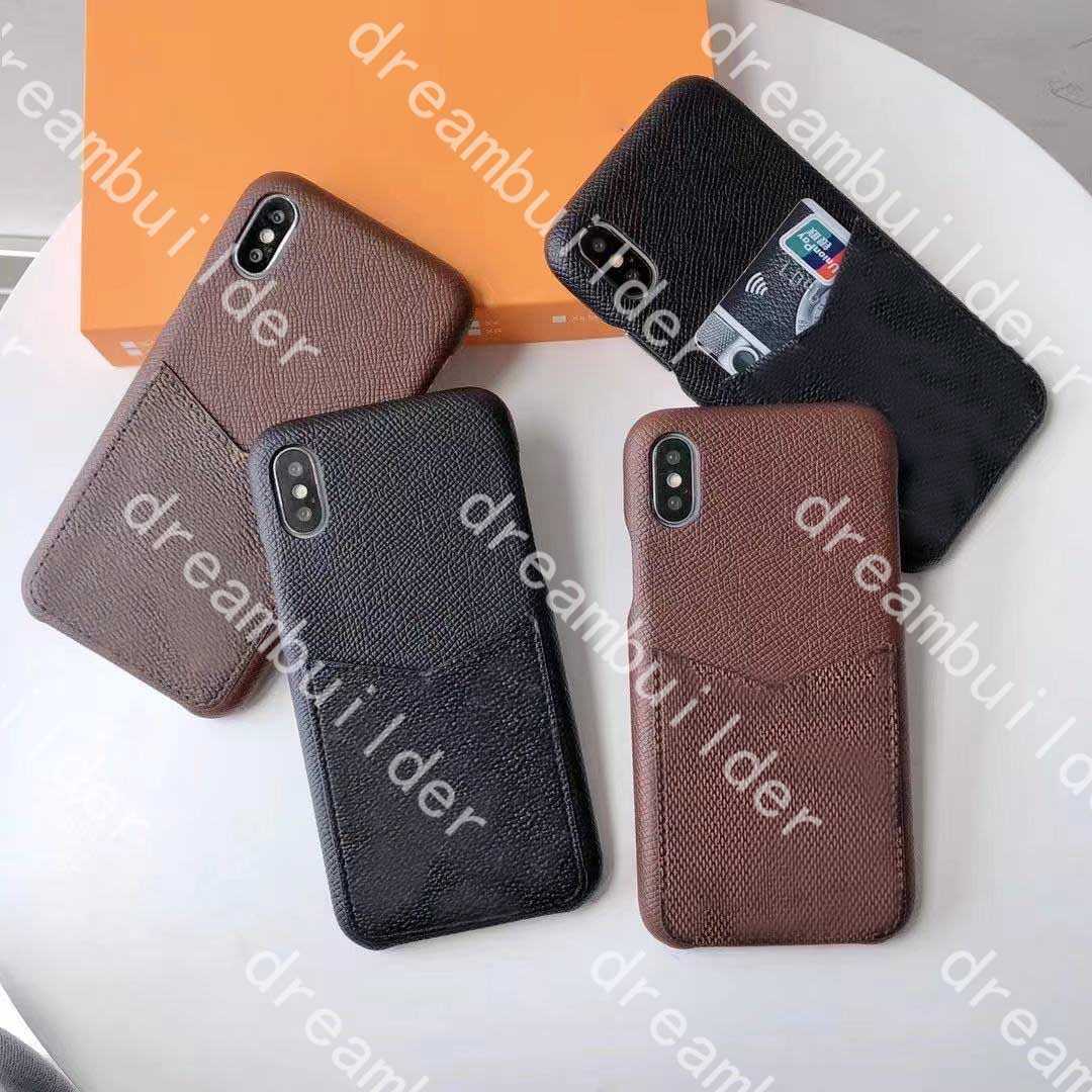 

TOP Fashion iPhone Cases For 13 Pro Max 12 12Pro 13PRO 11 XR XS XSMax PU leather phone cover cardholder with box