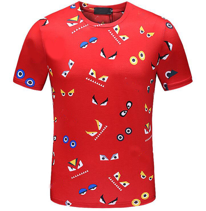 

Fashion mens t shirt summer Short sleeve top European American 3D printing T-shirt men women couples high quality Casual clothes large size M-3XL AA4, White;black