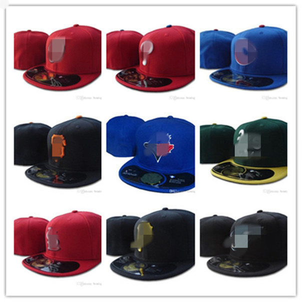 

All Team Toronto Baseball Fitted Hats Giants SF new york Men's Full Closed Flat Visor Rangers On Field Cap Bone HHH3