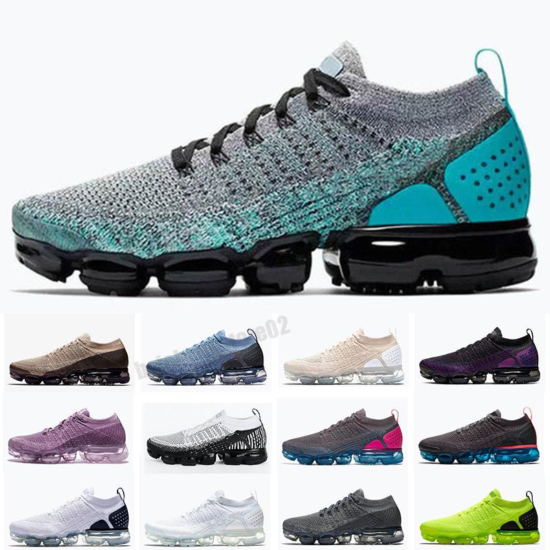 

2021 Chaussures Moc Laceless knit 2.0 Running Shoes Triple Black Designer Men Women Sneakers Fly White Trainers Zapatos, Color 11