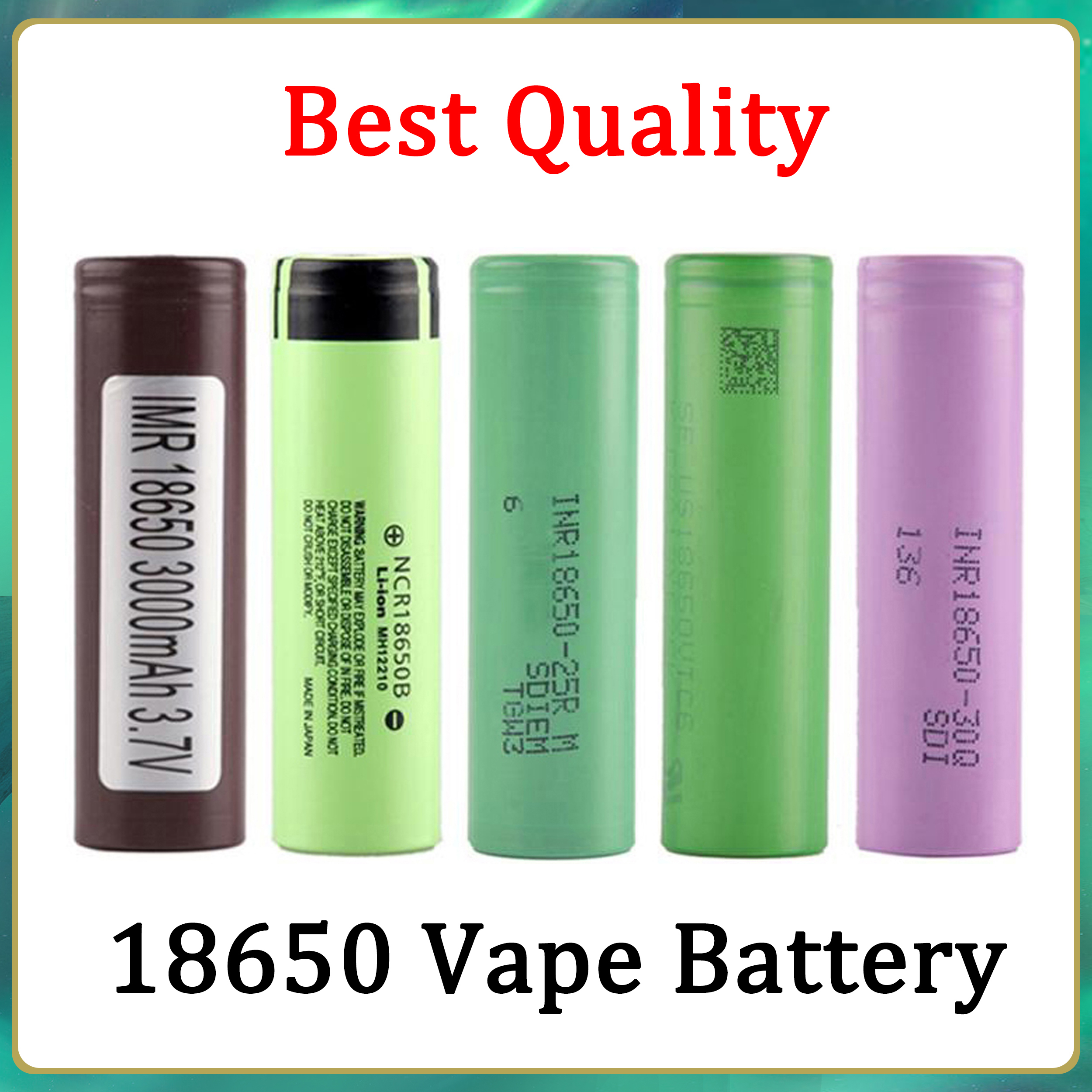 

Good Quality 18650 Battery HG2 30Q VTC6 3000mAh NCR 3400mah 25R 2500mAh E Cig Mod Rechargeable Li-ion Cell