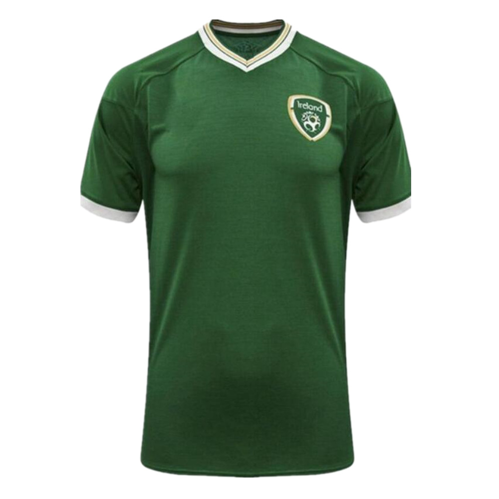 

2021 DUFFY BRADY S.LONG IRE land European Soccer Jerseys home away 20 21 Ireland National team men football shirt, Black;yellow