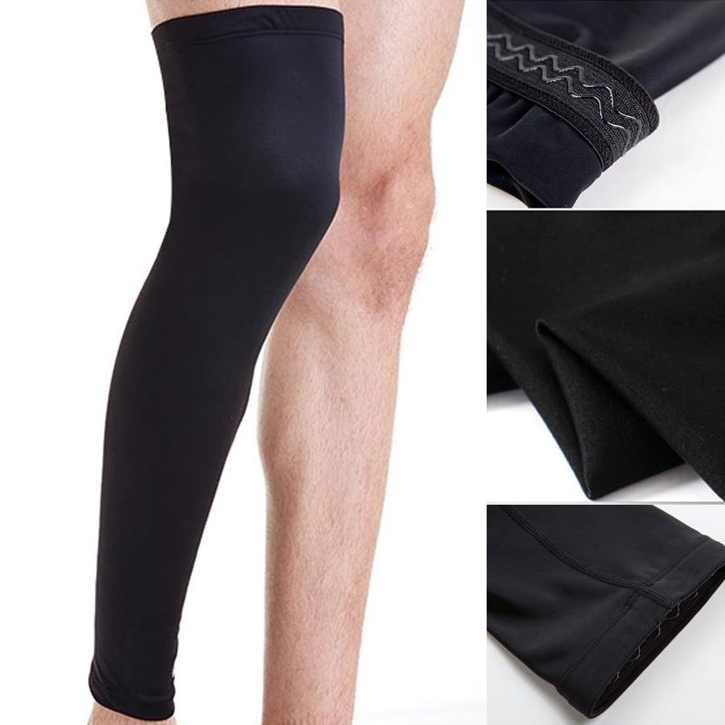 

Men's Socks 1Pcs Leg Compression Sleeve Men Youth Basketball - Sports Footless Calf Knee Brace Support Helps Arthritis, Black