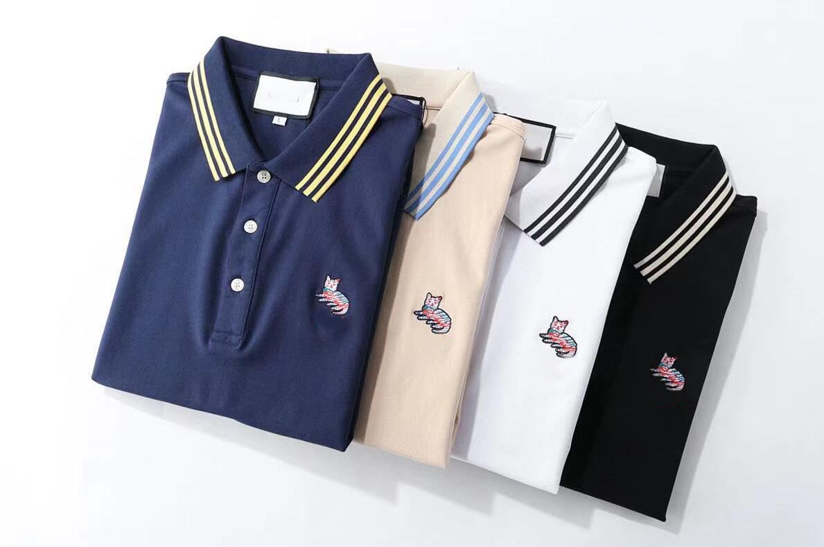 

Mens Stylist short sleeve letter Polo t-Shirts Italy Men Clothes Fashion Casual man Summer T Shirt available striped loose Size M-3XL #0023
