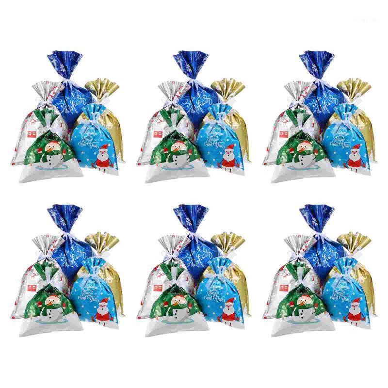 

Gift Wrap 35Pcs Christmas Candy Bags Drawstring Packing Party Treat (Assorted Color)