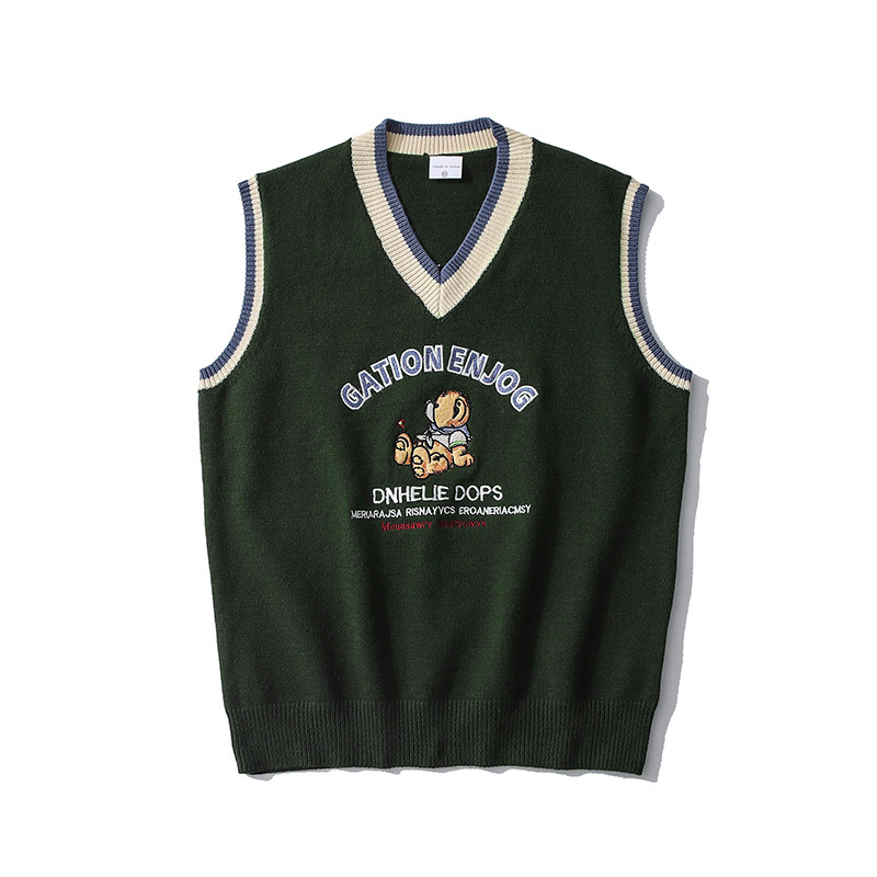 

sweater 2021 spring summer casual vest oversized harajuku clothes streetwear men's fashionable double wear, White