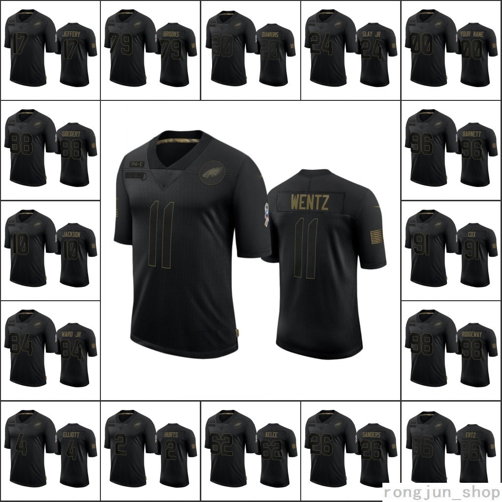 

Top Quality PhiladelphiaEaglesMen #4 Jake Elliott 20 Brian Dawkins 86 Zach Ertz 91 Fletcher Cox Custom Women Youth Black Salute, Black;red