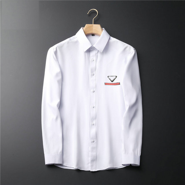 

Luxurys Designers Dress Shirt Menswear Fashion Society Black Men Solid Color Business Casual Mens Long Sleeve M-3XL#89, Khaki