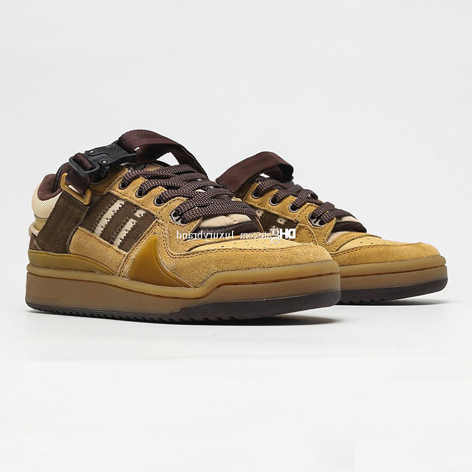

Bad Bunny Forum Buckle Low The First Cafe Skates Shoes Mens Skate Men Skateboard Sneakers Women Sports Chaussures In Brown, 1 bad bunny forum buckle low easter egg