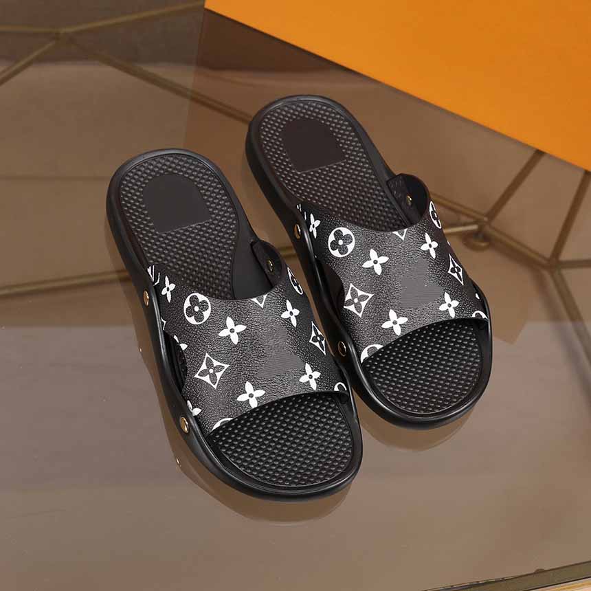 

Men's and women's slippers fashionable comfortable personalized patterns classic timeless beach outdoor flip flops, Black