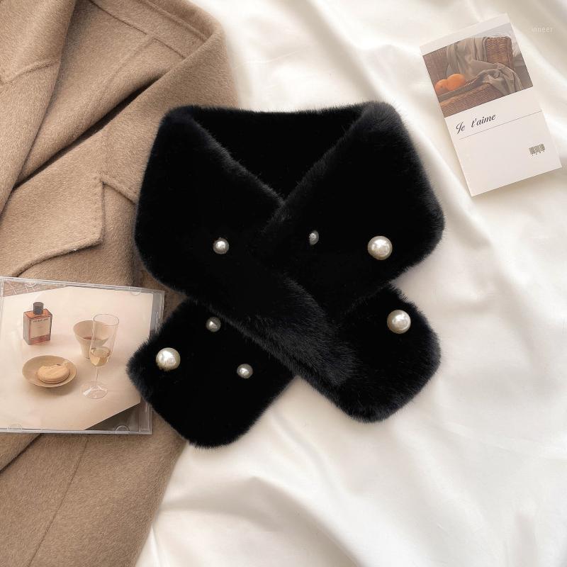 

Scarves Fashion Fur Neck Warm Scarf 2021 Winter Unisex Outdoor Hiking Thick Solid Plush Ring Kids Women Pashmina Hijab, Blue;gray