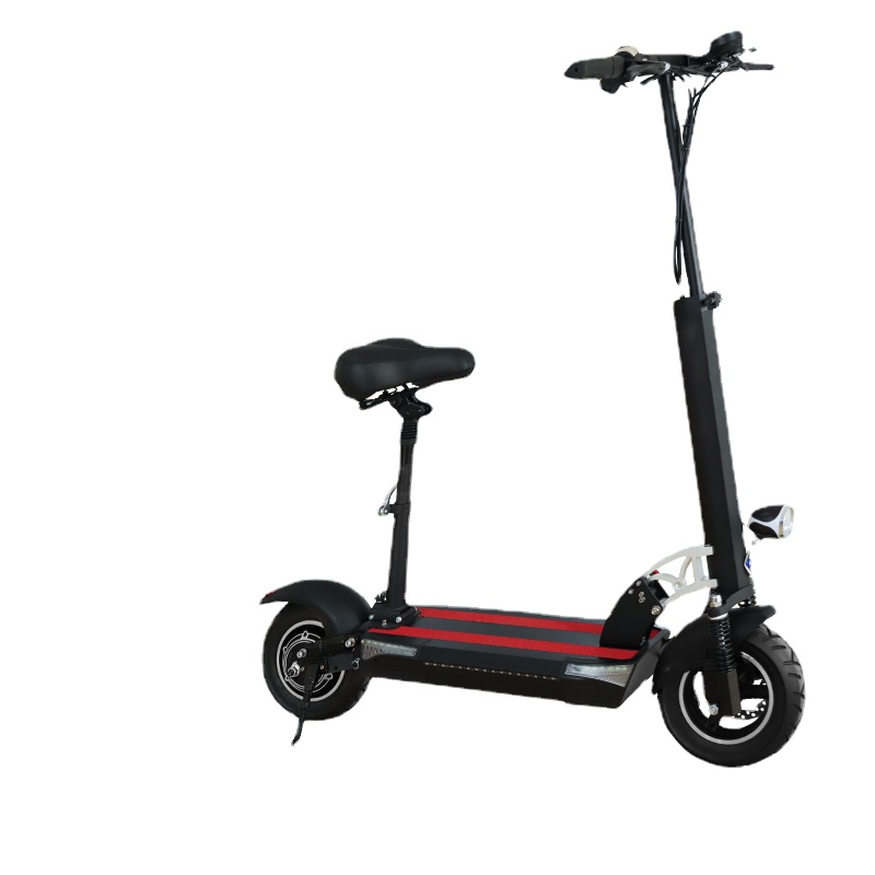 

USA Stock 10 inch Folding Electric Scooter with Seat Single Wheel Hub Motor 1000W 48v e skateboard monopattino elettrico Adult