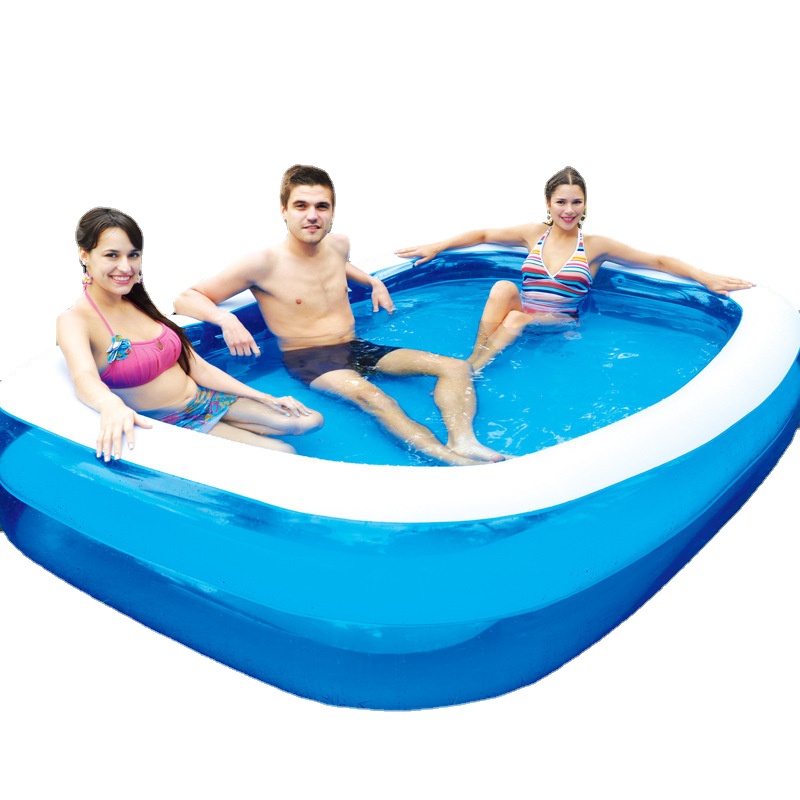 

PVC Children Swimming Pool Inflatable Pool Baby Adult Home Use Pool Thickened Square Outdoor(The logistics price Pls Contact us)