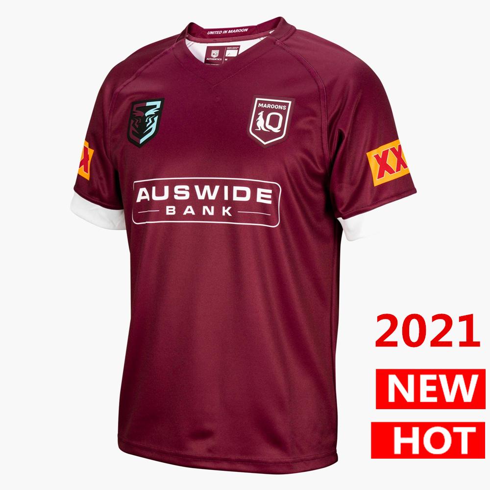 

Custom name and number 2021 QUEENSLAND MAROONS STATE OF ORIGIN JERSEY Australia Queensland QLD rugby Jerseys Maroons Jersey Rugby League shi, Black