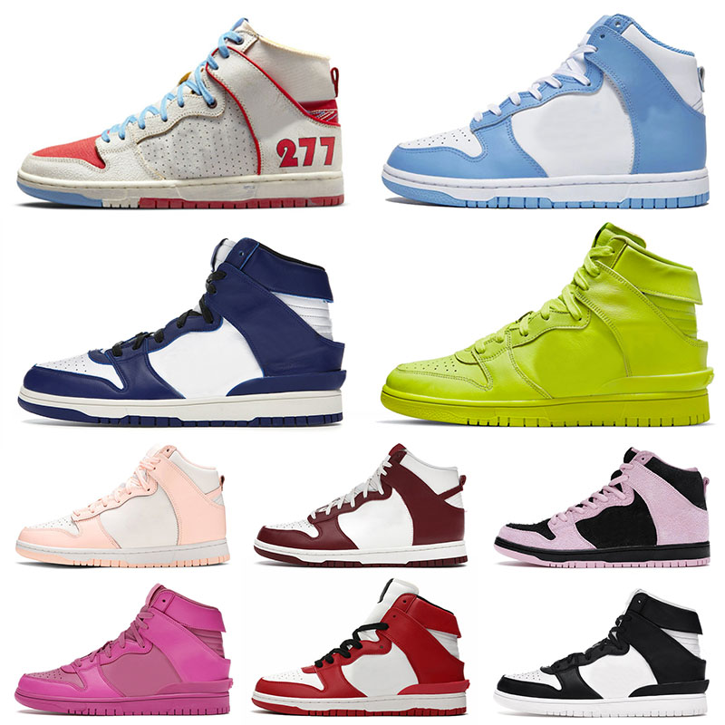 

Ambush x High OG Running Shoes Mens Womens Designer Black White Chicago Flash Lime University Blue Urban Outlaw 1 One Sports Sneakers Trainers Size Eur 36-46, Flash lime 36-45
