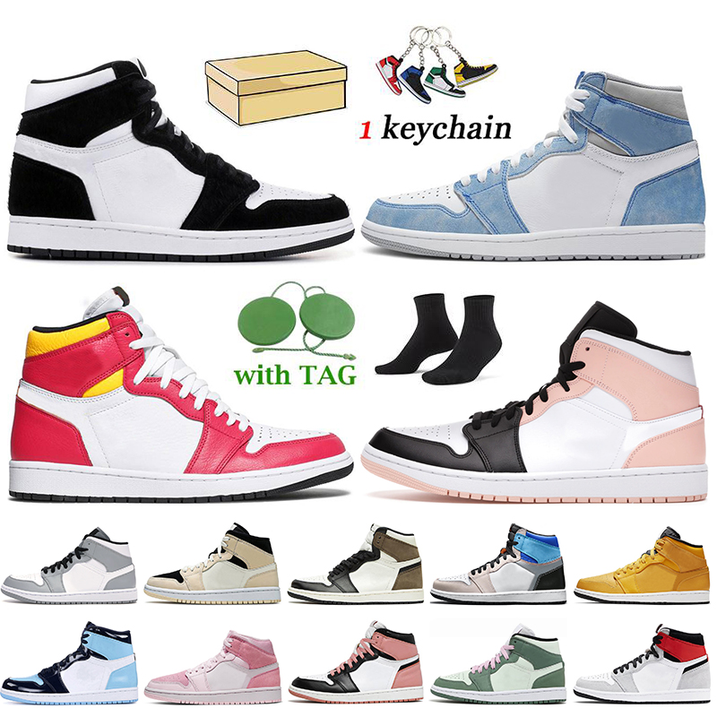 

Top Quality With Box Jumpman 1 Basketball Shoes Women Mens Air Jordan 1s Retro High OG Hyper Royal Twist Crimson Tint Light Fusion Red White