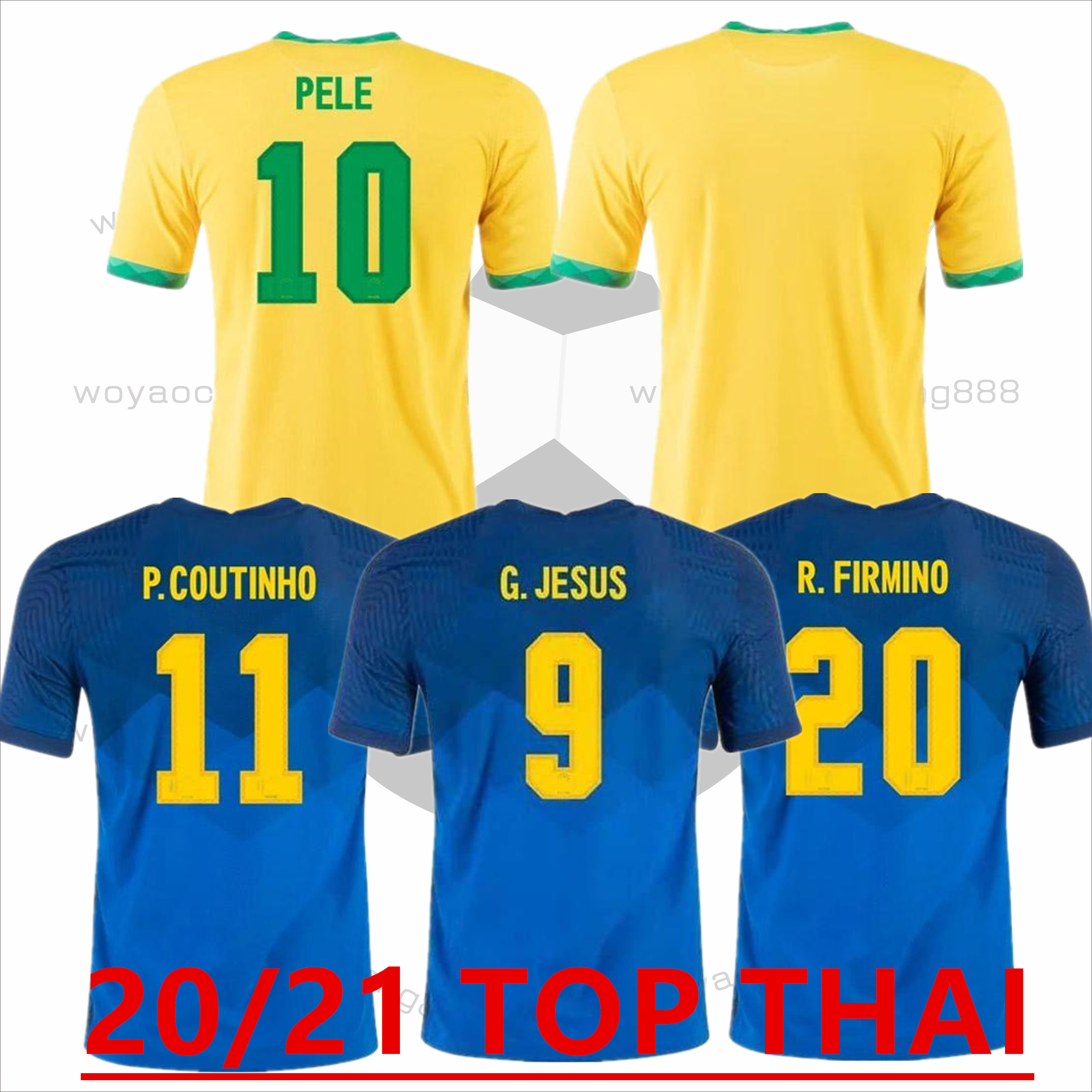 

2021 COUTINHO BrazilS soccer jersey Fans 21 22 MARCELO G.JESUS football shirt P.COUTINHO CASEMIRO uniform camisa Brasil Feminina, Black;yellow