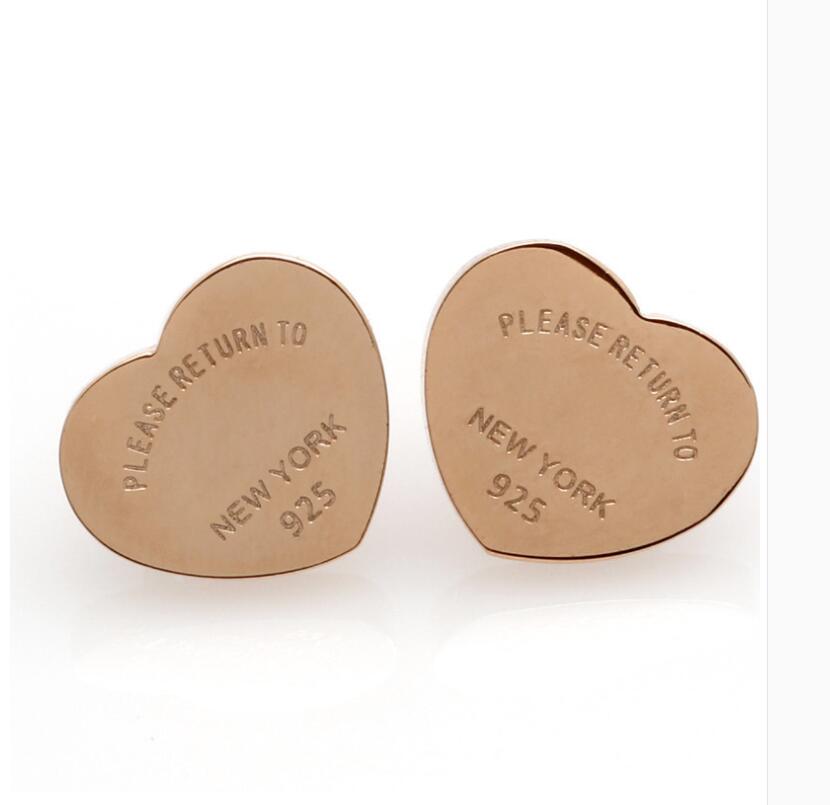 

Fashion Style Jewelry Design Stamp Stainless Steel Silver Plated Stud earrings forever love earrings 316L Stainless Steel love stud earrings heart sharpe