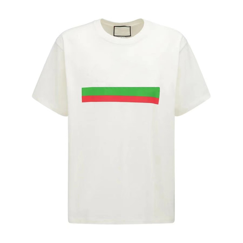 

Fashion Designers 20FW Mens T-shirt G family Summer Stripe printing High Quality womens t shirt Hip Hop round neck clothes Short Sleeve Tees, White;black