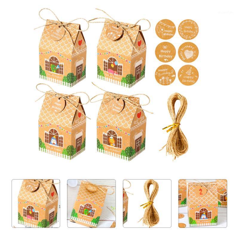 

Gift Wrap 2 Sets Of Box Tags Ropes Disposable Packaging Boxes Fruit Containers
