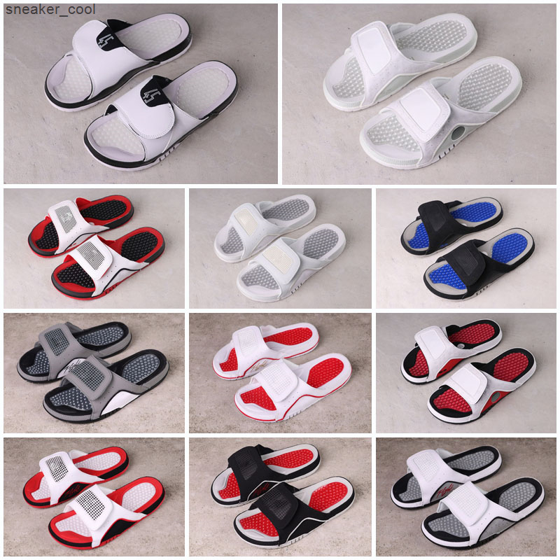 

13 13s Hydro Slides Slippers IV 4 4s Black Sandals Jumpman 11 11s Blue White Red Basketball Shoes Casual Sports Sneakers