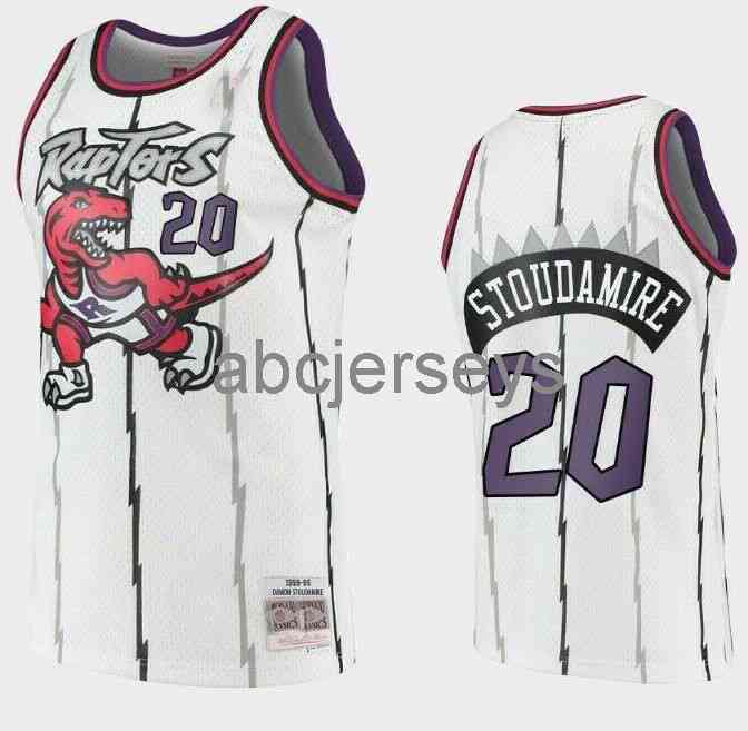 

Men's Damon Stoudamire Mitchell & Ness White 1995-96 Jersey Men Women Youth basketball jersey Size -6XL Or custom any name number