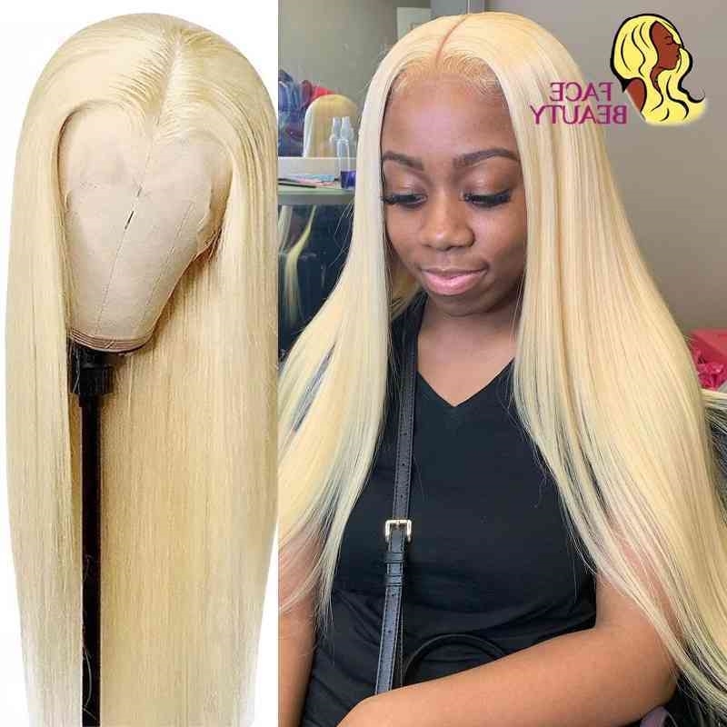

Blonde Front Human Facebeauty Straight Brazilian Hair s 13x4 613 Lace Frontal Wig Pre Plucked Bleached Knots, Orange