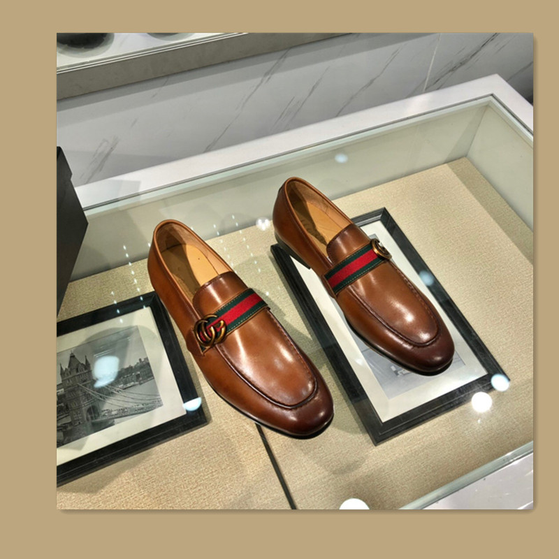 

2021 High quality Formal Dress Shoes For Men Black, brown Set foot Genuine Leather Shoes PRound head Toe Mens Business Oxfords Casual shoesss