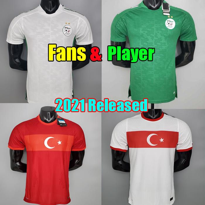 

2021 Soccer Jerseys Algeria Fans Player Version Turkey Turkish 2022 Home Away Football Shirts 21 22 camisetas maillot de foot Men Kids Kits, Black;yellow