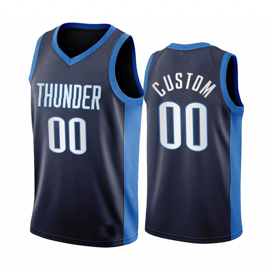 

2020-21 Oklahoma City Thunder MEN Shai Gilgeous-Alexander George Hill Earned Edition basketball Jersey, Black