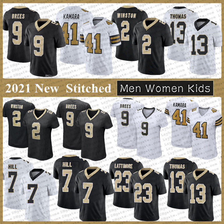 

2 Jameis Winston 9 Drew Brees 41 Alvin Kamara Football Jerseys Mens Women Kids Youth 13 Michael Thomas 7 Taysom Hill 23 Marshon Lattimore Demario Davis Malcolm Jenkins, My store(lzyhome)