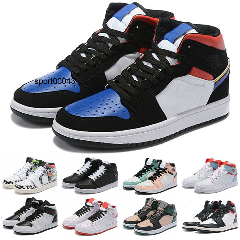 

Shoes Jumpman 1 1s OG High Pine Green Black Court Purple Zoom White NC Obsidian UNC game royal Sneakers trainer