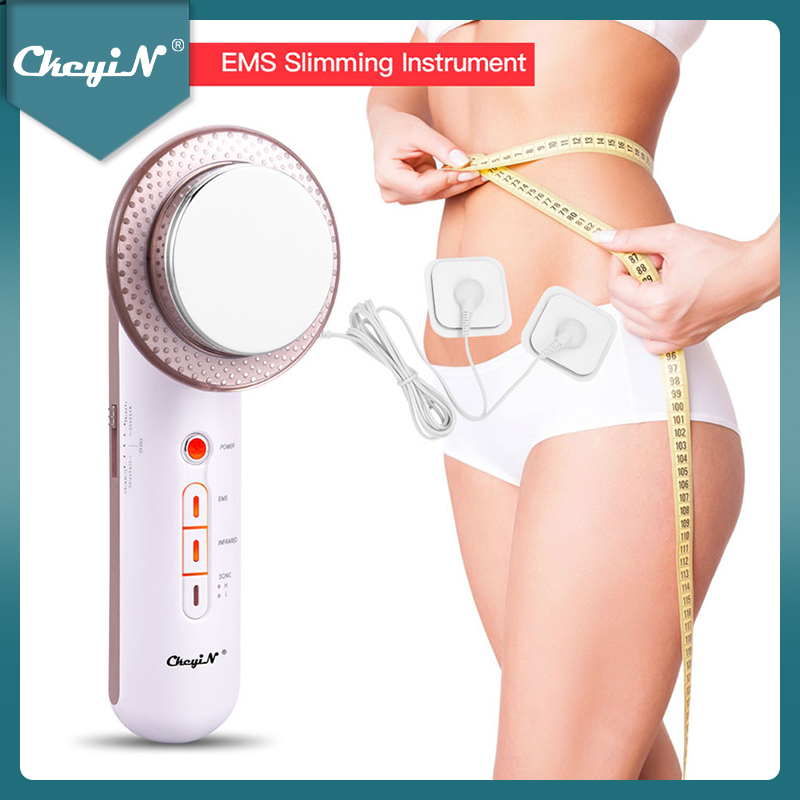 

CkeyiN Ultrasonic Cavitation Infrared EMS Facial Body Slimming Massager Beauty Machine Weight Loss Anti Cellulite Fat Burner