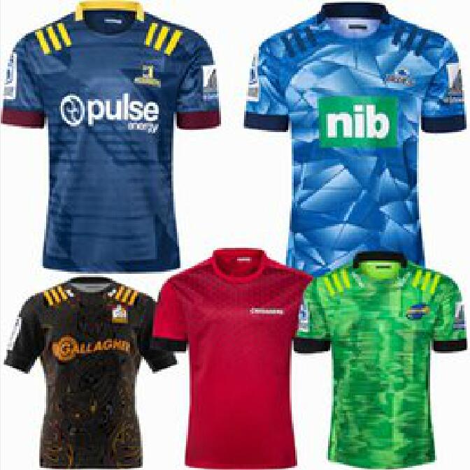 

2021 Crusaders blues Highlanders Hurricanes rugby Jerseys 20 21 training shirts S-5XL, Black;gray