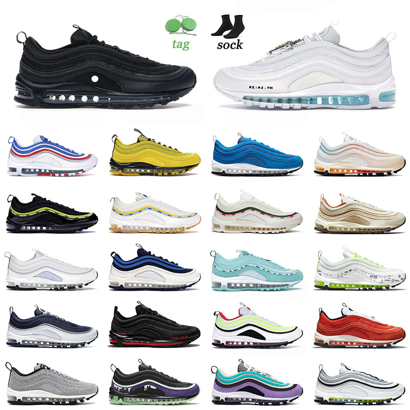 

Top Quality 2021 NIK Air Max 97 Running Sports Shoes Triple Black MSCHF INRI Jesus Undefeated Cowboys Fan Airmax 97s Trainers Sneakers 36-45, C60 cherry picnic 36-40