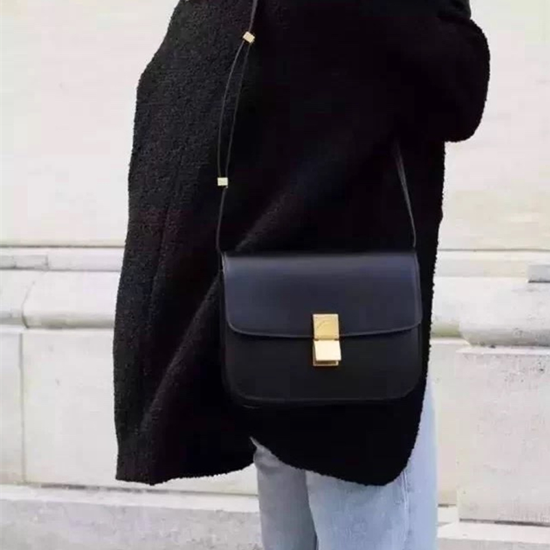 

Plain New women's handbag fashion versatile real leather bag flip clutch women's Shoulder Bag Messenger Bag Wallet
