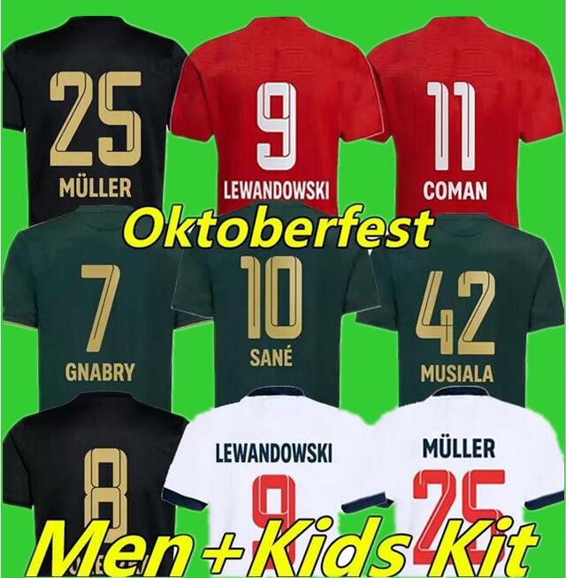 

21/22 DAVIES SANE soccer jerseys Oktoberfest LEWANDOWSKI GNABRY MULLER KIMMICH munich MUSIALA COMAN football shirt Men Kids equipment kit MUNCHEN 2021 2022 uniform, 21-22 home