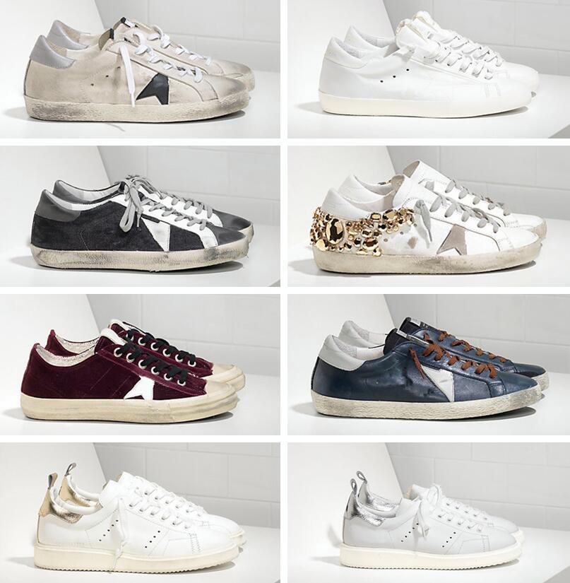 

2021 basket golden sneakers sequins classic white distressed dirty shoes designer superstar men and women casual shoes G33MS590 or uYx, Black