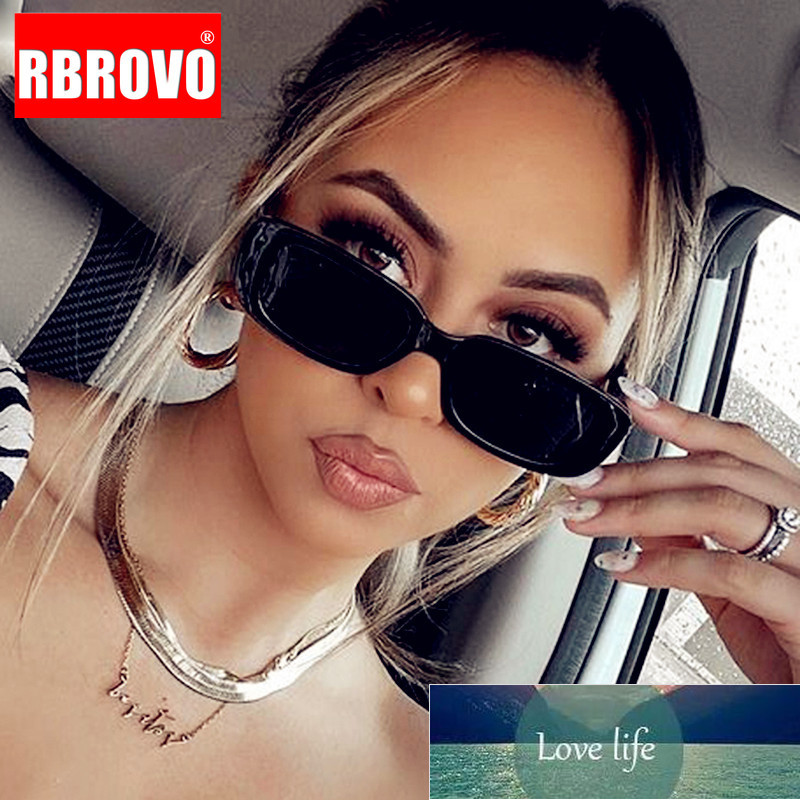 

RBROVO Rectangle Sunglasse Women Vintage Glasses Women/Men Square Retro Eyeglasses Women Luxury Brand Gafas De Sol Hombre Factory price expert design Quality