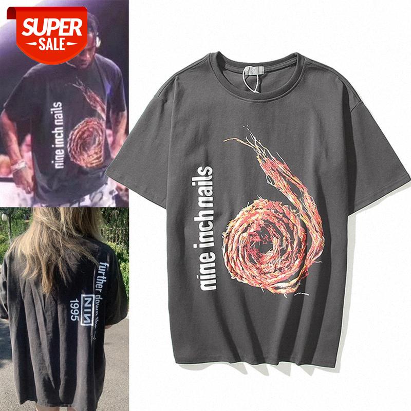 

vintage annual ring hemp rope snail Nine luch nails nine-inch short-sleeved men and women with the same style #4n9r, White;black