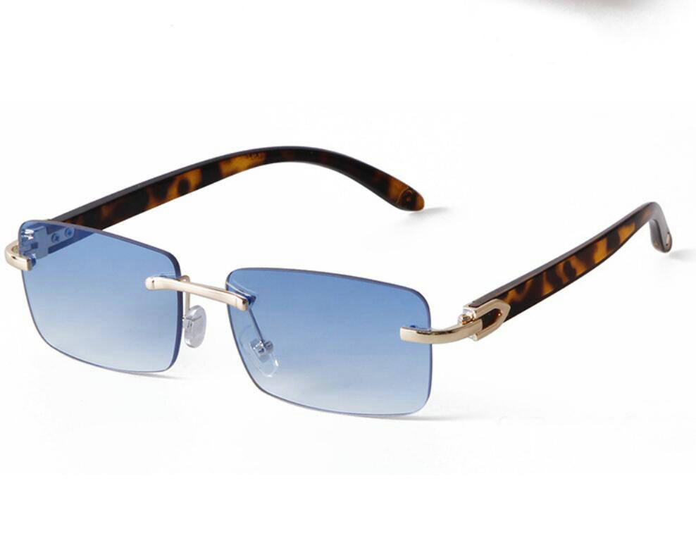 

Ienbel sunglasses Luxury Square Genuine Buffalo Horn Mens Vintage Carter Buffs Rimls carters