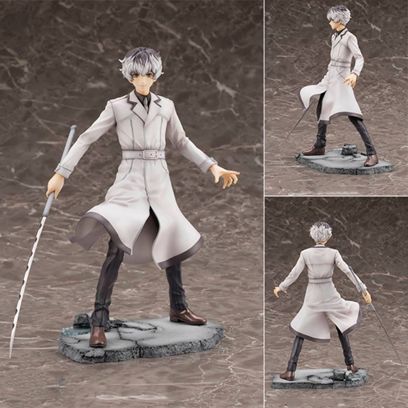 

22cm Anime Tokyo Ghoul figures Kaneki Ken Haise Sasaki 1/8 Scale Pre-painted Figure Statue action collectible model toy, Sitting ken no box