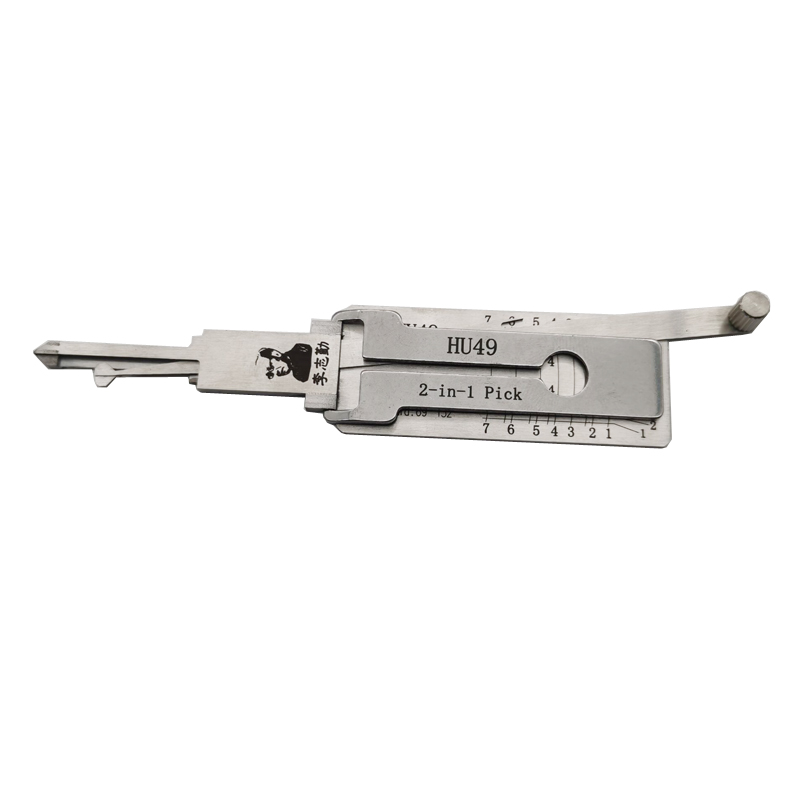 

Wholesale Locksmith Supplies Original Lishi HU49 2 in 1 Car Door Lock Pick Decoder Unlock Tool