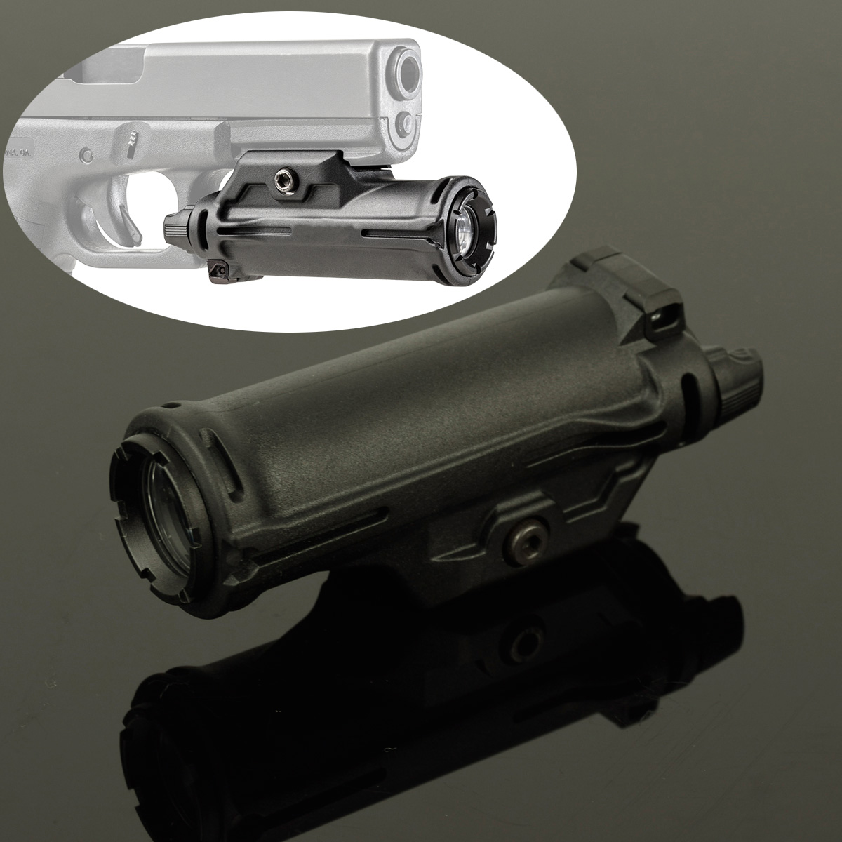 

350 Lumen XH15 Scout Light Tactical Hunting Torch LED White Light, Black