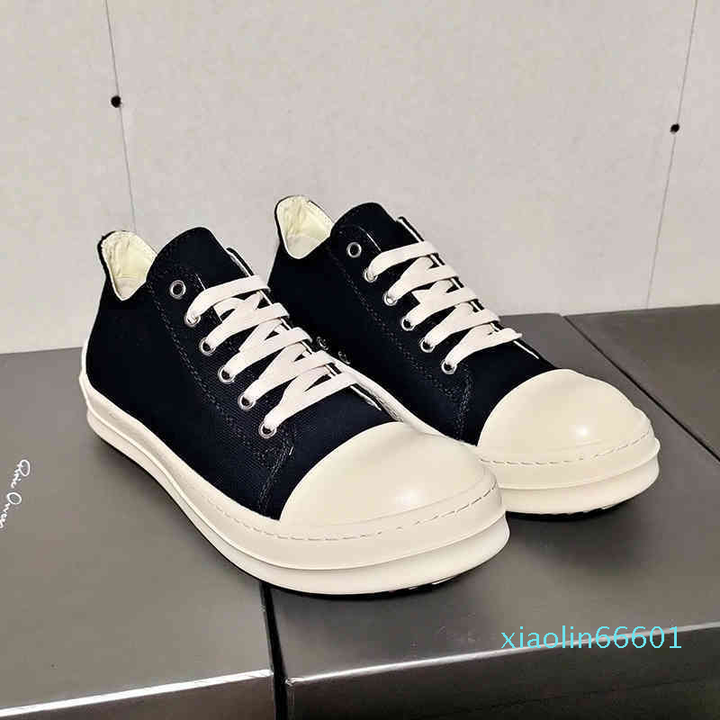 

Dress canvas Shoes Rick sneakers for men and women Owens shoelaces high soled boots casual shoes 4L8E B50X, Style 5 leather 2