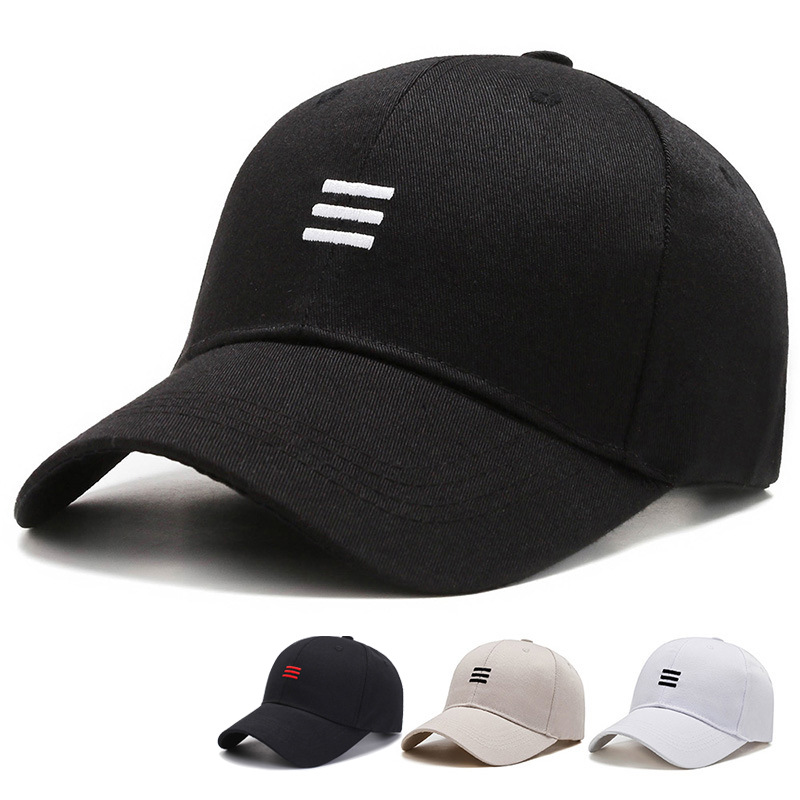 

Hat Female Korean Style Embroidered Fashion Brand Net Red Three Horizontal Bar Baseball Cap Spring and Summer Sun-Proof Outdoor Casual Peake, White