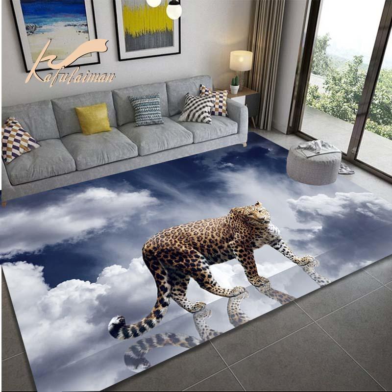 

Carpets Leopard Tiger Carpet Area Rug For Living Room Door Mat America 3D Animal Bathmat Pattern Printing Rugs Bedroom, Style j