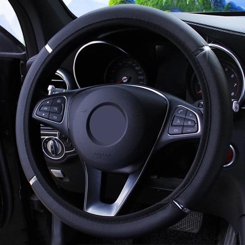 

Steering Wheel Covers 38CM Car Cover Auto Braid On The Case Funda Volante Universal Accessories