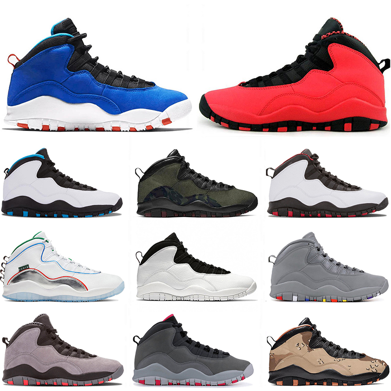 

Jumpman Men Basketball Shoes mens jordan10s Retro Chicago Woodland Desert Camo Cool Grey Cement Seattle Air Jordan 10 trainers sneakers outdoor sports eur 40-47, A#1 wings